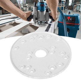 Universal Router Base Plate with Centering Pin, Acrylic Router Plate Fits for Trim Routers Woodworking