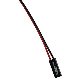 Cable protector de 2 pines SW para computadora de placa base de PC, cable de alimentación con botón de encendido y apagado