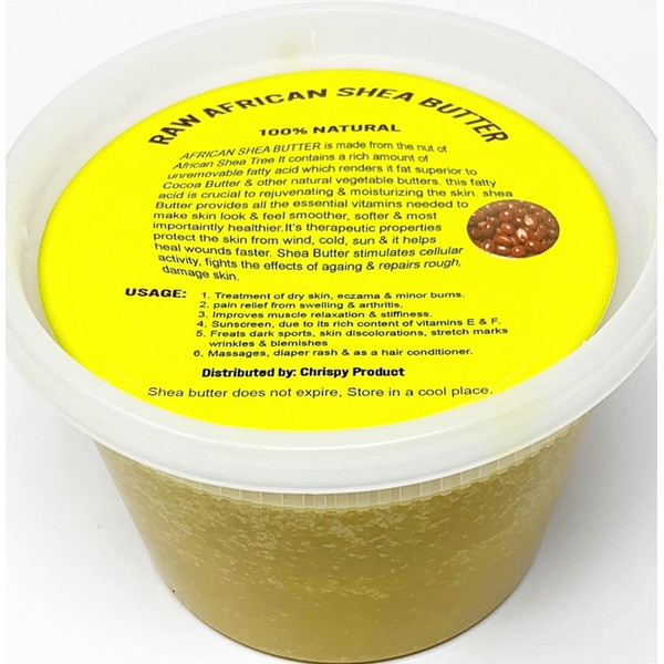 Raw Unrefined African Shea Butter Selections (8 Oz, 16 Oz, 32 Oz)- Grade AAA Premium Shea Butter From Ghana - Use on Acne, Eczema, Stretch Marks (32 OZ GOLD)