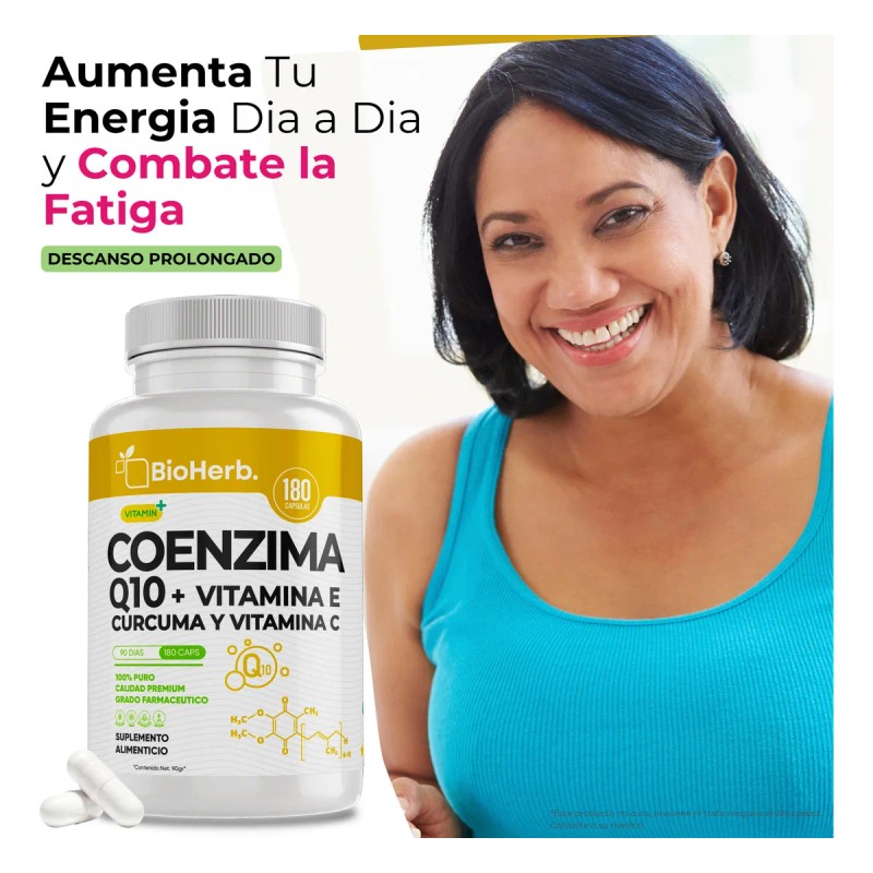 BioHerb Coenzima Q10 con Vitaminas E y C Crcuma Frmula