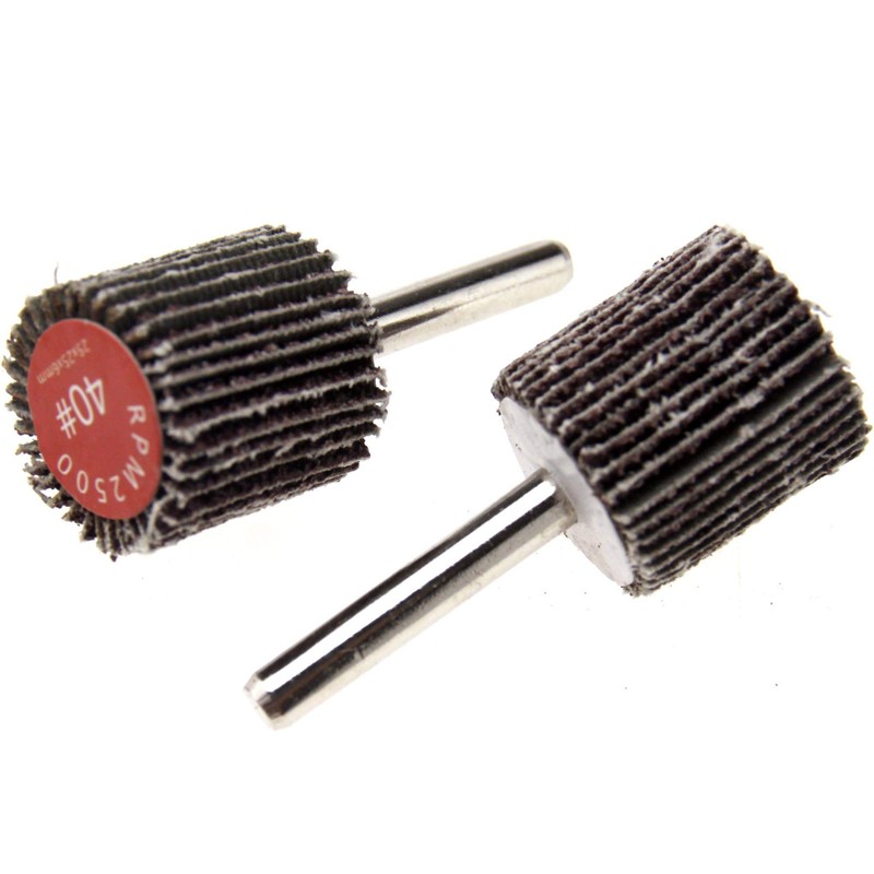 Create idea 2 x 6mm Shank 40 Grit Flap Wheel