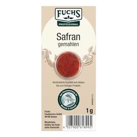 Fuchs Professional - Ground Saffron | Premium Spice for Dishes such as Paella or Risotto | 1 g in a Tin