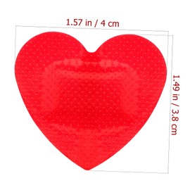 Healeved 100 Pcs Heart Shaped Breathable Woundplasts Supplies Bandages Household Hemostatic Stickers Disposable Patches Red Alien Care