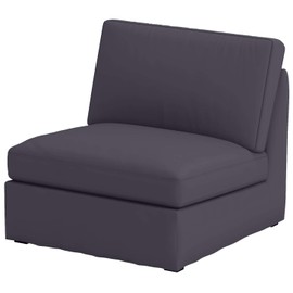 Cotton Kivik Chair 1 Seater Sofa Cover Replacement Compatible for IKEA Kivik Armchair Slipcover, Or One Seat Sofa Cover (Darker Gray)