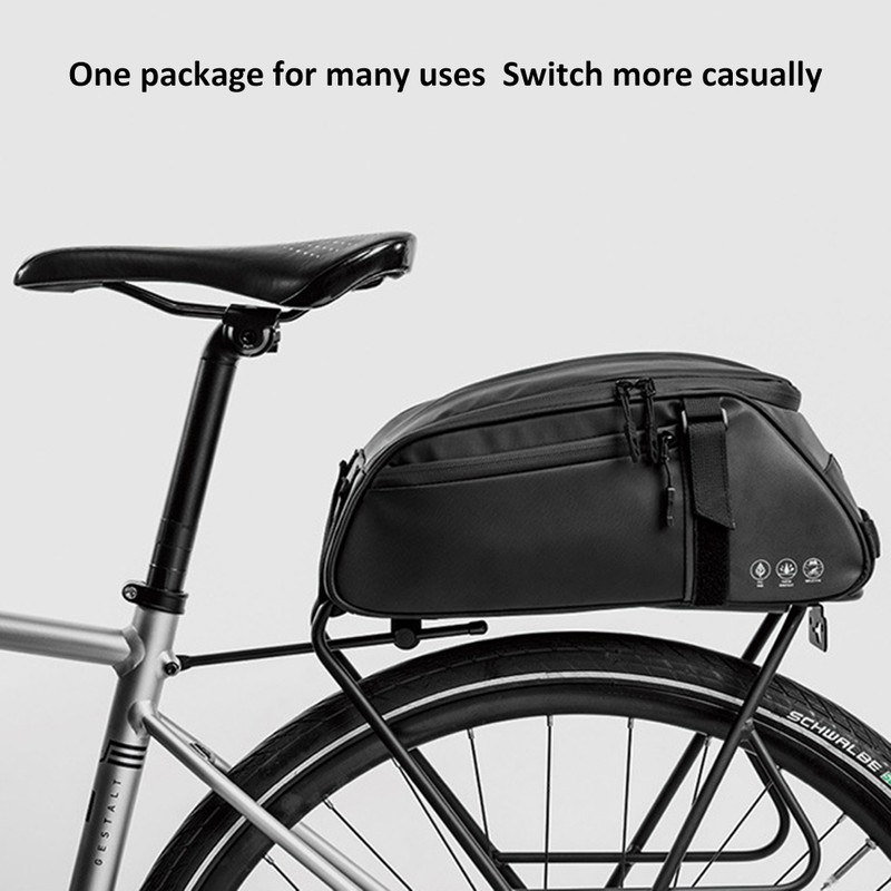 Multifunctional Rear Rack Bag Waterproof Bike Rack Seat Bag Outdoor