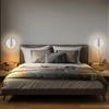 ZEROUNO Bedroom Wall Lamp with Switch Reading Light Hardwired Sconces