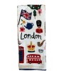 Isaac Mizrahi Kitchen Towels World Cities LONDON Multicolor Set of