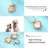 zeqingjw Pet Cremation Jewelry for Ashes Pendant Paw Print Pet