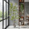 Artego Planta Artificial Decorativa Moderna con Maceta Bambú Grande de