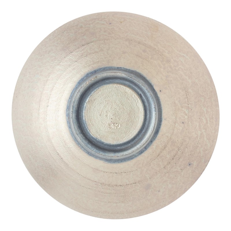Marui Pottery MR-3-4081 Shigaraki Ware Hechimon Bowl, Diameter Approximately 6.7