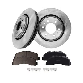PM Auto Set of 6 Front 350mm Brake Disc Rotors-Ceramic Brake Pad Kit Replacement For 2014-2021 Lincoln Navigator