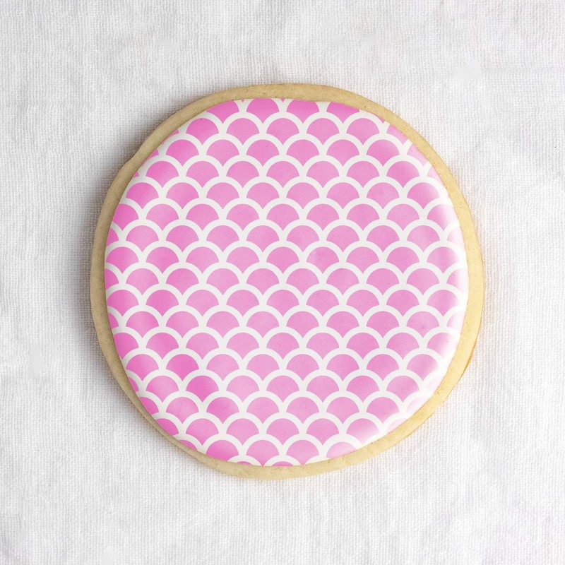 Fish Scale Cookie Stencil - Fish Scale Stencil, Fish Scale