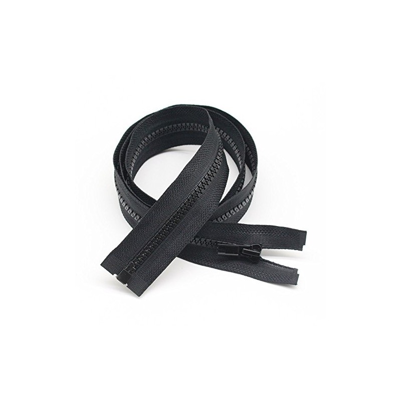 YaHoGa Pack of 2 100 cm Plastic Zip 5 mm