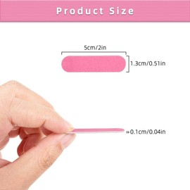 HUIANER 300 Pack Disposable Nail Files (180/240 Grit), Double Sided Emery Boards Nail File Buffer Set for Home or Professional Manicure Tools (Purple and Pink)