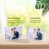 Newellsail Acrylic Photo Frame, Transparent Magnetic Photo Frame, Double-Sided, Frameless