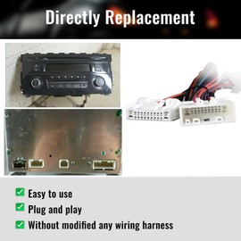 NuIth Add an AMP Amplifier Adapter Interface for Select 2007-2019 Nissan, 2008-2013 Infiniti G37, 2008-2015 Subaru to OEM Car Radio System 2 Channel RCA Output Converter Non Bose System