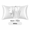 Silk-Style Pillowcase for Bedroom Bedding – Smooth Solid Color Pillow