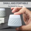 Gemice Travel Containers for Toiletries, Silicone Cream Jars TSA Approved