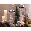 LAMORGIFT 24 Pcs Blue Votive Candle Holders Bulk- Blue Tealight