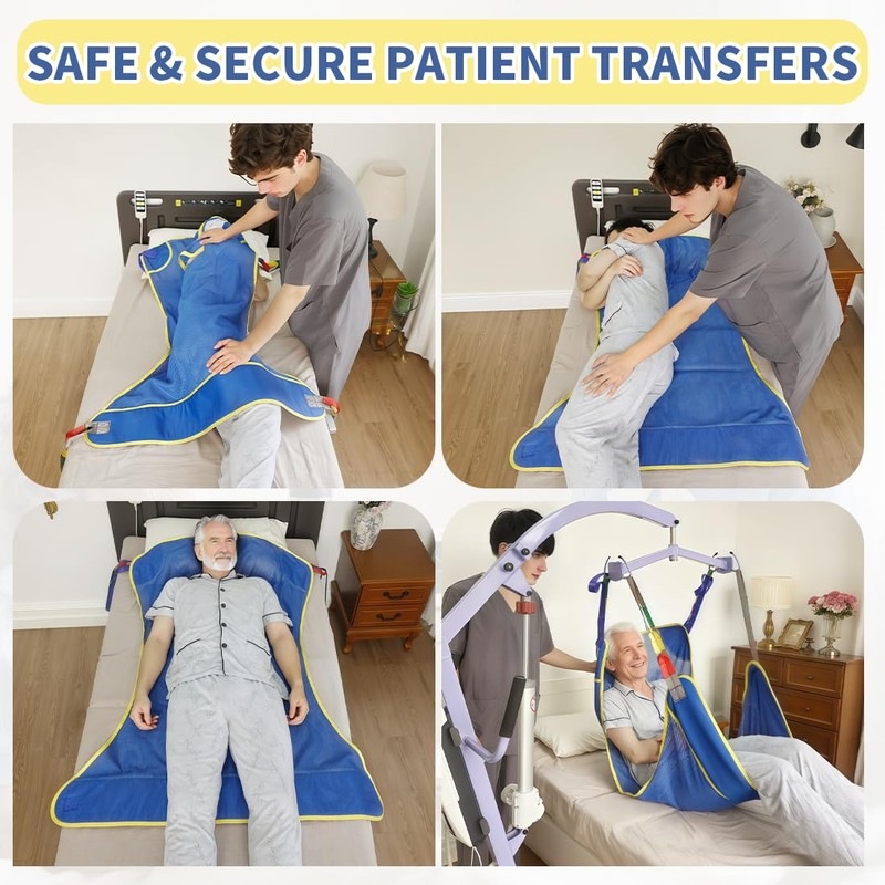 EZ Assistive Universal Full Body Patient Lift Sling, Patient Lift