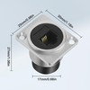 XMSJSIY D-type RJ11 panel mount phone connector CAT3 passage adapter