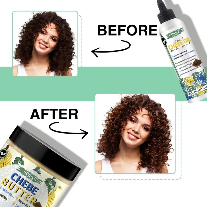 Set Para El Crecimiento Del Cabello Wozutunt Chebe Oil &