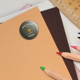 U.S. Army Proud Husband of a Soldier Puffy Bubble Dome Scrapbooking Crafting Sticker Set