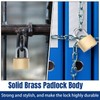 Yaocom 24 Pcs Solid Brass Keyed Padlock, Small Yellow Gym