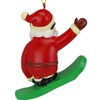 Tree Buddees Snowboarding Santa Claus Christmas Ornament
