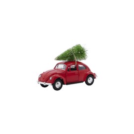 House Doctor Xmas Car Red - Christmas Decoration Inside, Christmas Decorations, Christmas Decoration - Traditional Nostalgic Julepynt for Your Home (Size: L: 12.5 cm, W: 5 cm, H: 8 cm)