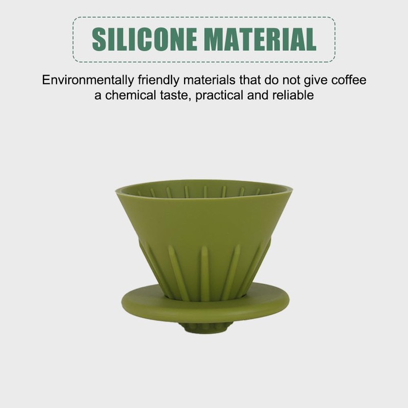 2Pcs Coffee Drippers, Collapsible Pour Over Coffee Makers Portable Cone