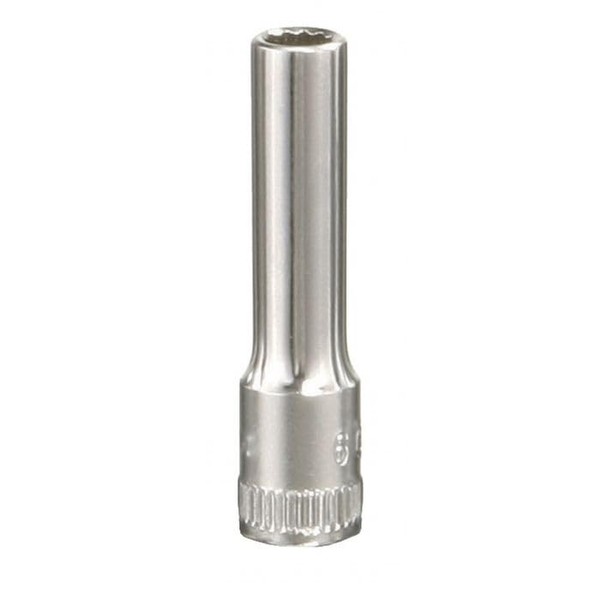 Genius Tools 235211 1/4" Dr. 11mm(12 pt.) Deep Hand Socket