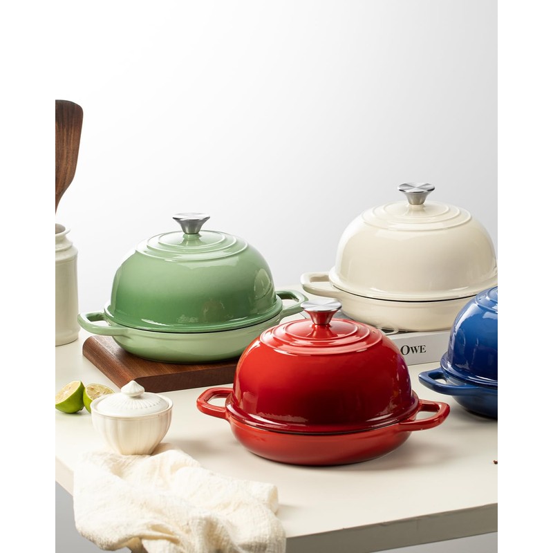 Armorbear Dutch Oven for Bread Baking-5QT Cast Iron Sourdough Dutch