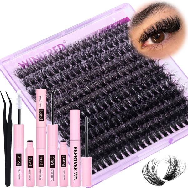 Winifred Lash Clusters Kit 50D Fluff Eyelash Clusters with Lash