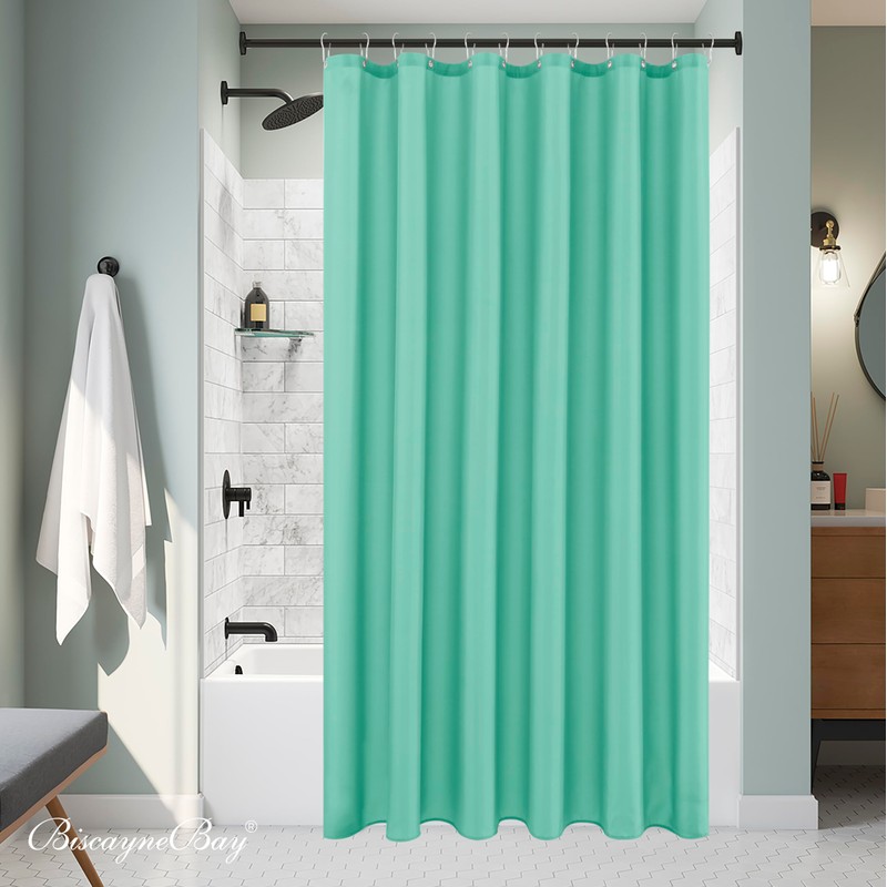 Biscaynebay Quality Fabric Shower Curtain Liners 72 Inch by 72