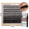 zanlufly Lash Clusters KIt D Curly Lash Extension Kit Volume