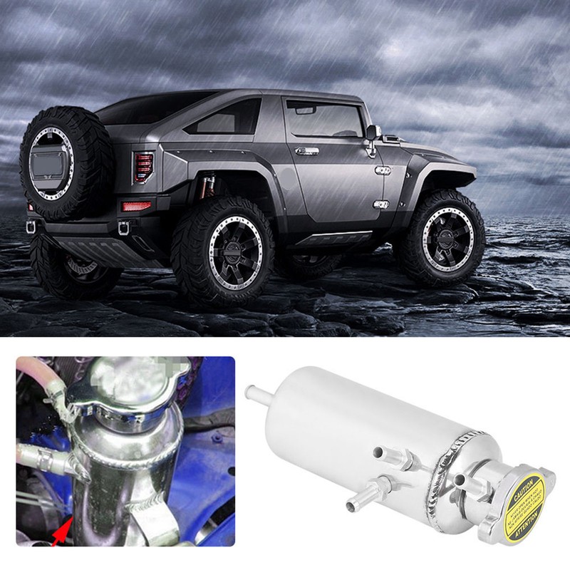 350ml Aluminum Car SUV Overflow Catch Tank Cooler Coolant Aluminum