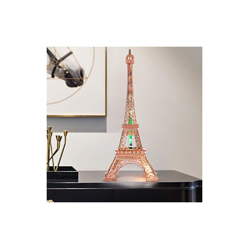 TOPINCN LED Light Up Eiffel Tower Night Light LED Table