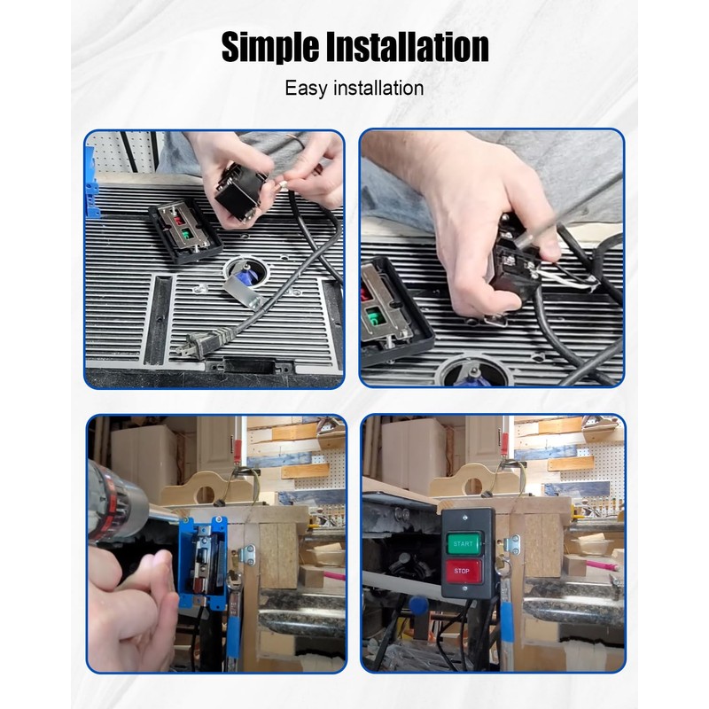 HUQUZN Table Saw Switch 110/ 220V, Single Phase On/Off Switch