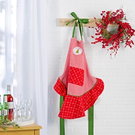 DII Damen Weihnachten Küchenschürze Verstellbare Erwachsene Größe zum Kochen, Backen, Basteln & Unterhaltung, Einheitsgröße, Merry Tree