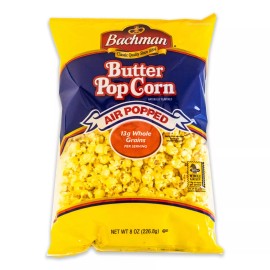 Utz Quality Foods, Inc. Bachman Air Popped Butter Popcorn (3, 8oz bags) + Utz Salt and Pepper Chips