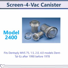 Evac-U-Trap Dental Evac-U-Trap Vacuum Trap 4 1/2 in x 5 1/8, #2400 Evacuation Canister Trap  - 1 Trap