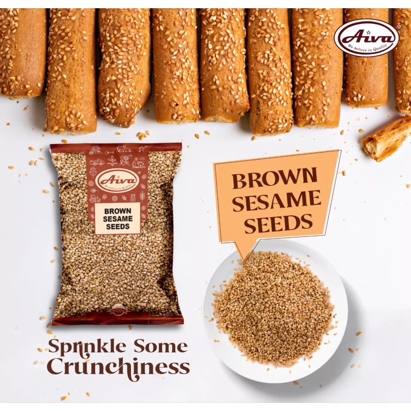 Aiva Brown Sesame Seeds 7 oz