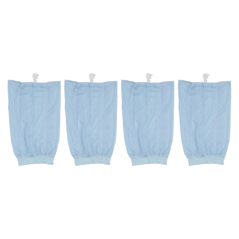 4pcs Hair Net Plopping Hat Drawstring Adjust Strap Washable Reusable