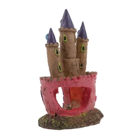 iplusmile 2pcs Castle Fish Tank Resin Decoration Aquarium Landscape Ornament for Freshwater and Tanks Unique Hideaway Cave for Betta and Shrimp Lifelike Tree Resin Craft