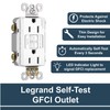 Legrand Radiant 20A, Self-Test GFCI Outlet, Tamper-Resistant , White (Pack