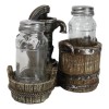 Ebros Gift Old Fashioned Water Pump With Horseshoes By Barrels