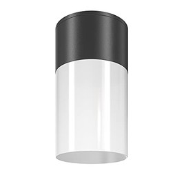 Willis Modern Ceiling Spotlight Outdoor Black and White, Aluminium and Plastic, IP54, for 1 x E27 Excl. Perfect for Entrance Area, Stair Lighting, Hall Lighting, Facades, Patios, Gardens