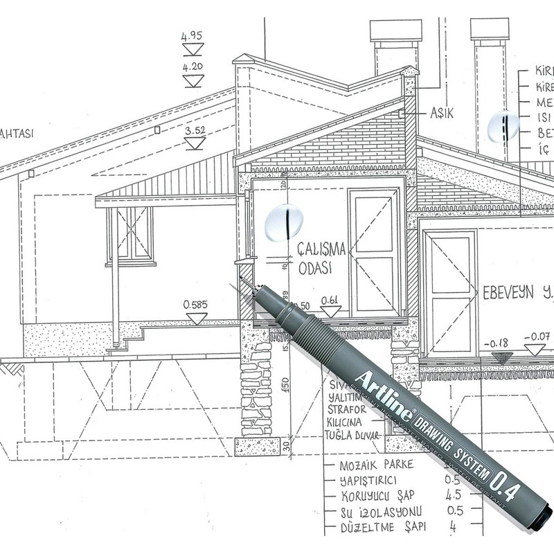 Artline drawing system pen - black 0.05 mm writing width