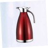 COLLBATH Stainless Steel Insulated Kettle 2l Flask Red Vacuum Insulated